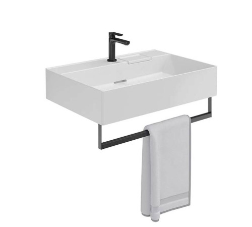 Раковина подвесная Kerama Marazzi Logica 70х48 см 1 отверстие белый глянец LO.wb.70.1