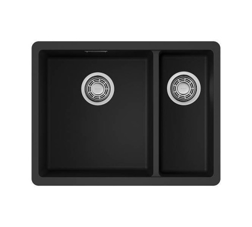 Кухонная мойка Omoikiri Kata 55-2-U-BL Artgranit 55x42 см черный 4993389