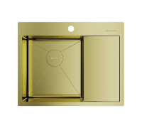 Кухонная мойка Omoikiri Akisame 65-L-LG 65x51 см светлое золото 4973083