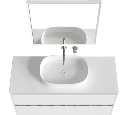 Тумба под раковину Allen Brau ACTIVITY 120 белый матовый/черный браш 1.34007.WM