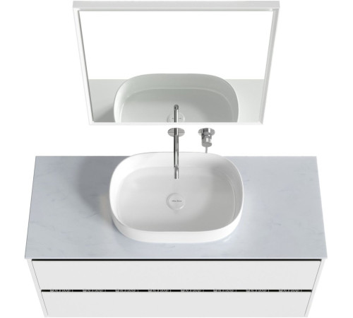 Тумба под раковину Allen Brau ACTIVITY 120 белый матовый/черный браш 1.34007.WM