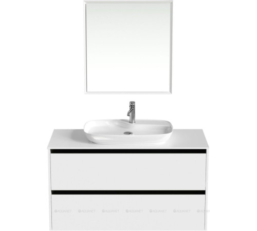 Тумба под раковину Allen Brau ACTIVITY 120 белый матовый/черный браш 1.34007.WM