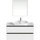 Тумба под раковину Allen Brau ACTIVITY 120 белый матовый/черный браш 1.34007.WM
