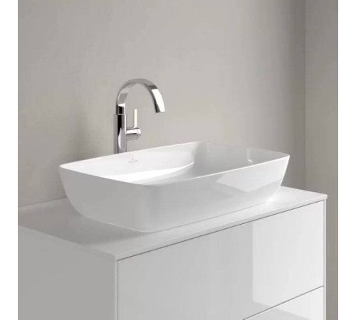 Раковина накладная Villeroy & Boch Artis 58х38 см TitanCeram альпийский белый 41725801