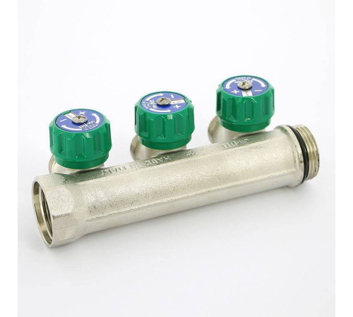 Коллектор с вентилями Uni-Fitt 1 НВ 3 выхода 3/4 EK 90° 50 мм 410N4330