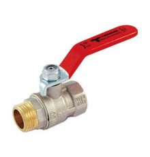 Кран шаровой Tiemme MISTRAL 2 НР/ВР стальной рычаг 2360033