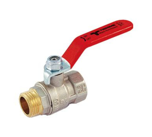 Кран шаровой Tiemme MISTRAL 2 НР/ВР стальной рычаг 2360033