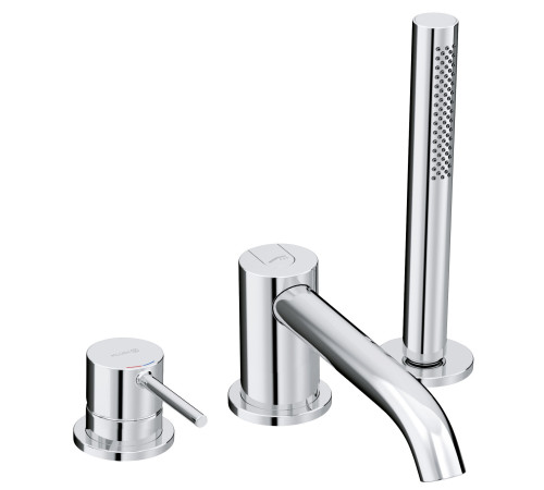 Смеситель на борт ванны Kludi Bozz на 3 отверстия комплект 384480576