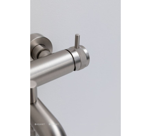 Смеситель для ванны Allen Brau Priority с изливом и душевым набором никель браш 5.31D10-BN