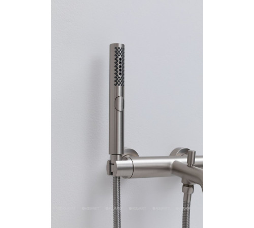 Смеситель для ванны Allen Brau Priority с изливом и душевым набором никель браш 5.31D10-BN