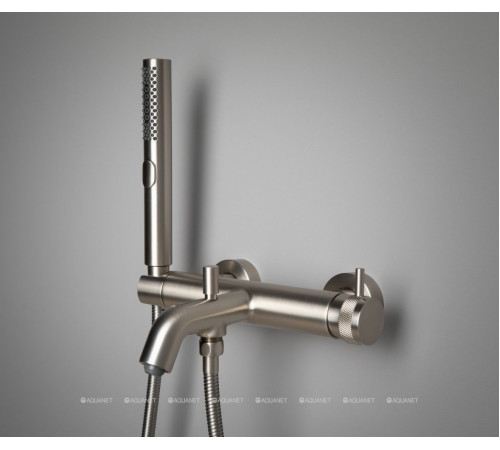 Смеситель для ванны Allen Brau Priority с изливом и душевым набором никель браш 5.31D10-BN