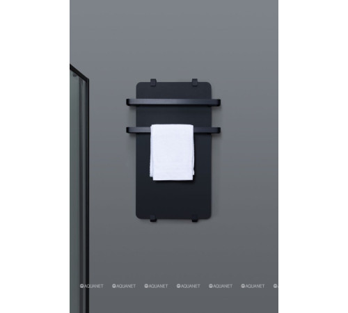 Полотенцесушитель водяной Allen Brau INFINITY 800х440 мм черный матовый с рейлингом 2.0 черный браш 00325636