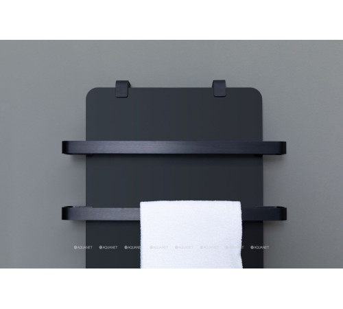 Полотенцесушитель Allen Brau INFINITY 1200х440 мм черный матовый с рейлингом 2.0 и креплением черный браш 00325638