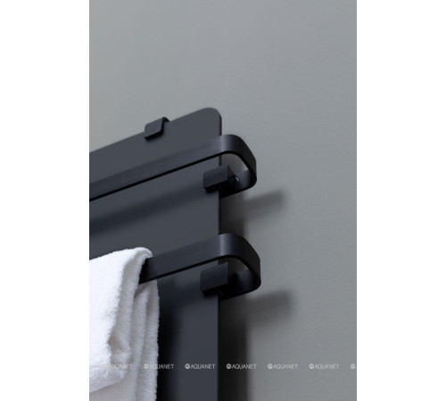 Полотенцесушитель Allen Brau INFINITY 1200х440 мм черный матовый с рейлингом 2.0 и креплением черный браш 00325638