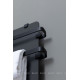Полотенцесушитель Allen Brau INFINITY 1200х440 мм черный матовый с рейлингом 2.0 и креплением черный браш 00325638