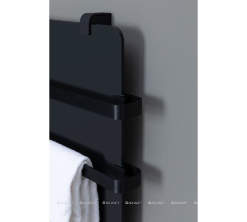 Полотенцесушитель Allen Brau INFINITY 1200х440 мм черный матовый с рейлингом 2.0 и креплением черный браш 00325638