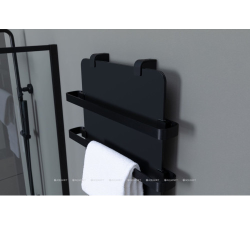 Полотенцесушитель Allen Brau INFINITY 1200х440 мм черный матовый с рейлингом 2.0 и креплением черный браш 00325638