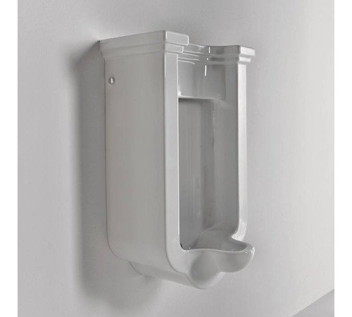 Писсуар подвесной Kerasan Waldorf с сифоном и комплектом крепежа белый 413001