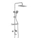 Душевая система Rossinka Silvermix RS27-46 с изливом и верхней лейкой Тропический дождь RS27-46