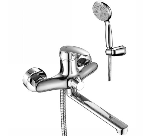 Смеситель универсальный Lemark Linara с плоским изливом 200 мм хром LM0417C