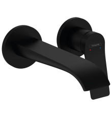 Смеситель для раковины Hansgrohe Vivenis настенный встраиваемый черный матовый 75050670