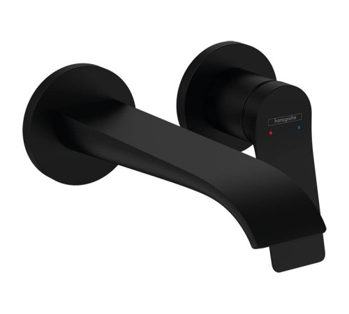 Смеситель для раковины Hansgrohe Vivenis настенный встраиваемый черный матовый 75050670