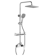 Душевая система Rossinka Silvermix RS27-45 с верхней лейкой Тропический дождь RS27-45