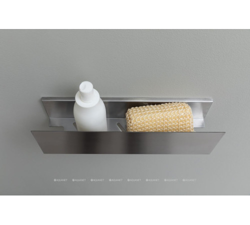 Полка Aquanet Магнум 400х120х100 мм сталь браш 00334110