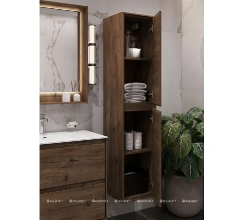Пенал для ванной Aquanet Милан 35 дуб рустикальный 00336388