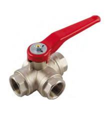 Кран шаровой трехходовой General Fittings 3996L L-тип 1/2 ВР 2950025