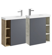 Фасад тумбы AQUATON Alba серый матовый ALB0706GRM