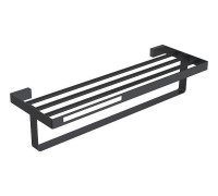 Полка для полотенец Boheme Q подвесная черный 10947-B