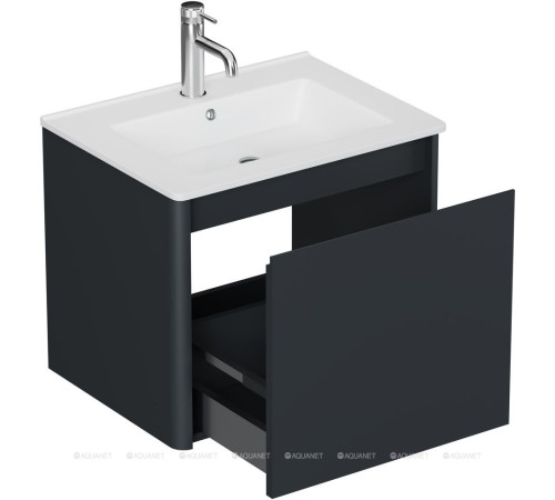 Тумба под раковину Allen Brau Gravity 60 1 ящик антрацит матовый 1.370012.AM