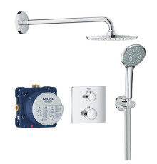 Душевой набор GROHE Grohtherm со встраиваемым термостатом и верхним душем 34734000