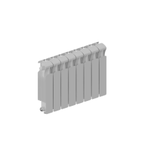 Радиатор биметаллический RIFAR MONOLIT VENTIL 350 9 секций нижнее подключение MN-350-09-VR RAL 9016