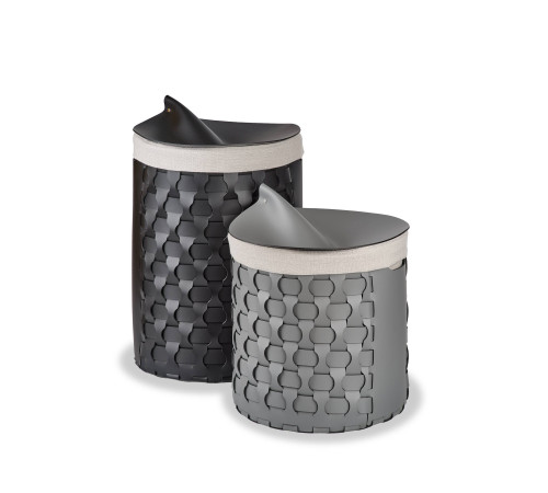 Корзина для мусора ADJ Bottega 22х35 см черный/серый 2035.01/03