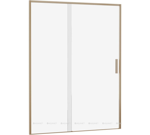 Душевая дверь в нишу Aquanet Pleasure Evo 1500 мм золотой никель Easy Clean AE65-N150-GBT