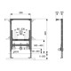 Инсталляция для биде TECEprofil высота 820 мм 9330005