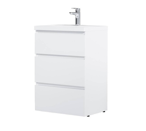 Тумба под раковину напольная AM.PM Gem 60 см 3 ящика белый глянец M91FSX0602WG