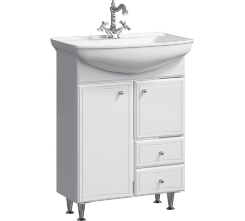 Тумба под умывальник напольная AQ Барселона с корзиной 660х880х525 мм BA0106K