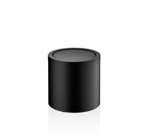 Корзина для бумаги Decor Walther DW 125 20x21 см с крышкой напольная черный матовый 0608060