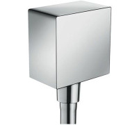 Шланговое подсоединение Hansgrohe FixFit Square с обратным клапаном хром 26455000
