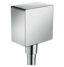 Шланговое подсоединение Hansgrohe FixFit Square с обратным клапаном хром 26455000
