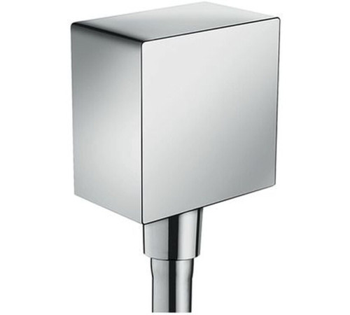 Шланговое подсоединение Hansgrohe FixFit Square с обратным клапаном хром 26455000
