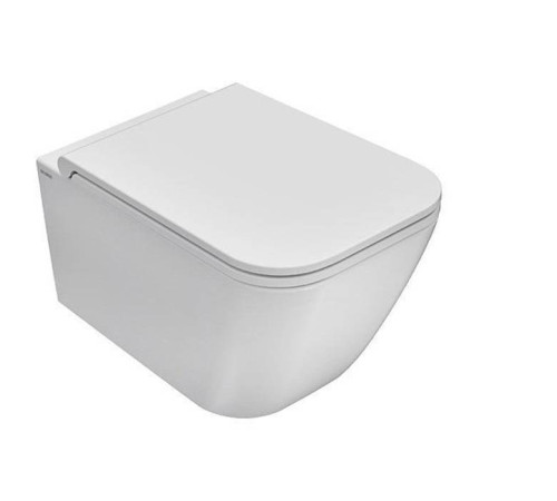 Унитаз подвесной Globo Genesis безободковый 50х36 см белый GNS03.BI