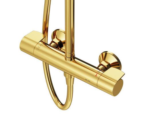 Душевая система AM.PM X-Joy с термостатом золото F0785A499