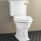 Унитаз-моноблок Devon&Devon Westminster 64х36.5 см горизонтальный выпуск фурнитура золото IBWCWES / IBCBWES / IBLEVADX/OT / IBBATT-CM/WEST