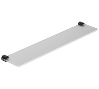 Полка стеклянная KLUDI VELA R 600 мм черный матовый 5897339