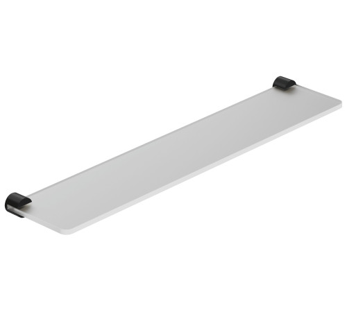 Полка стеклянная KLUDI VELA R 600 мм черный матовый 5897339