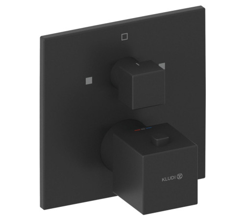 Термостат для ванны и душа встраиваемый KLUDI DECUS внешняя часть для SLIM.BOXX 88022 черный матовый 548103975